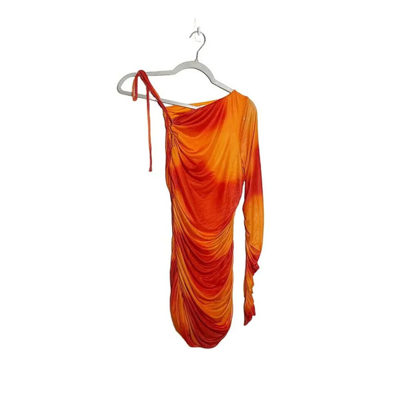 Camila Coelho Seri Mini Dress Orange Tie Dye Bodycon Size XS Revolve - Picture 2 of 8